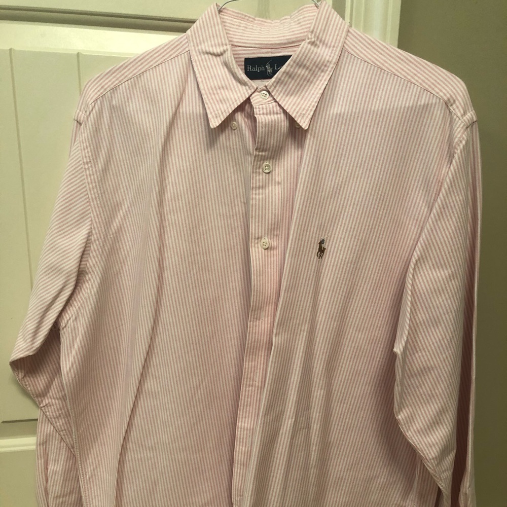 Men’s long sleeve button down polo